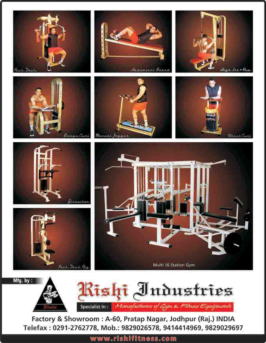 Manufacturers Exporters and Wholesale Suppliers of Commercial Gym Equipments JODHPUR Rajasthan